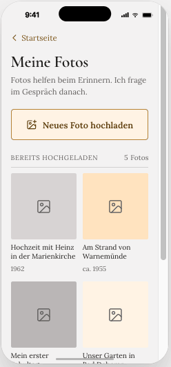Fotos, die zu den erzählten Geschichten hochgeladen wurden